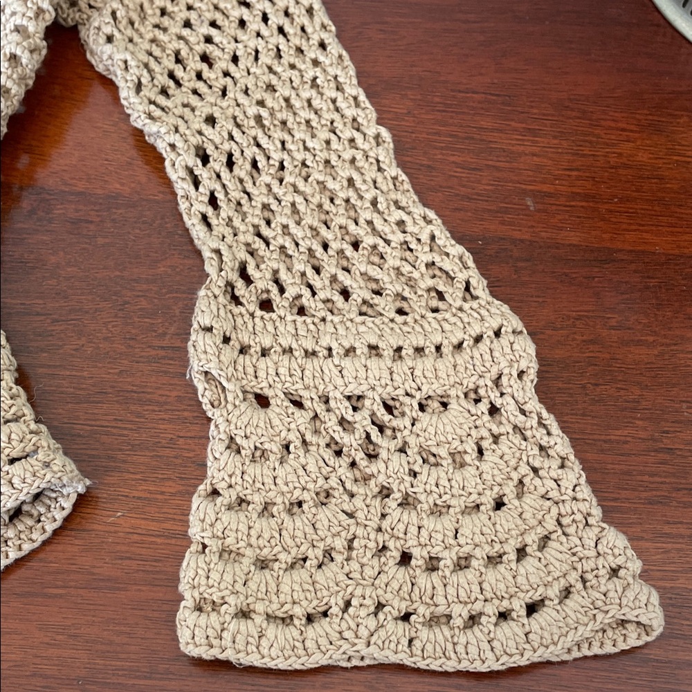 Jones New York Tan Crochet Cardigan - Picture 6 of 7